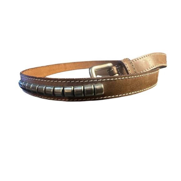 Banana Republic Accessories - Banana Republic vintage belt original logo Made in England with silver features